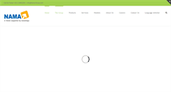 Desktop Screenshot of nama-group.com