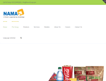 Tablet Screenshot of nama-group.com